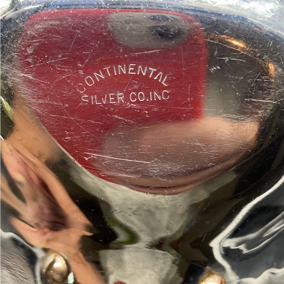 MCM Continental Chrome Candy Dish Red Handle - Picture 5 of 5